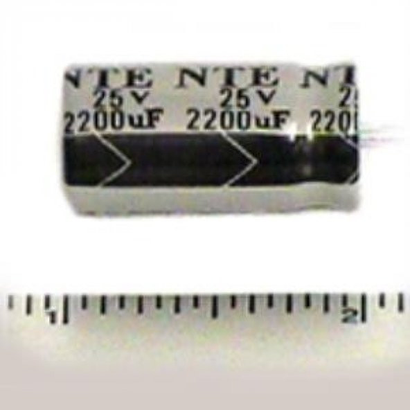 25 Volt 2200 uF Kondansatör - 10 Adet