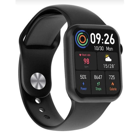 T500 + Pro Smart Watch Bluetooth Çağrı Apple & Android Uyumlu Akıllı Saat-siyah - 8