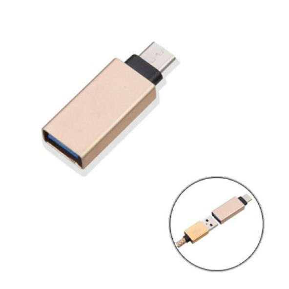 USB 3.1 Type-C OTG Çevirici Metal Aparat - 2
