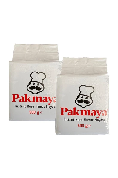 Pakmaya Instant Kuru Hamur Mayası 500 gr x 2 Adet - 2