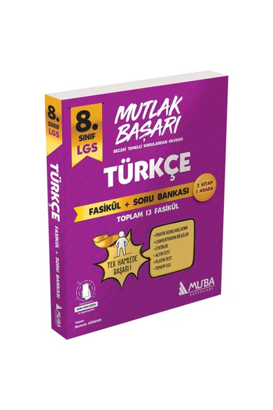 Mutlak Başarı 8. Sınıf Türkçe Fasiküller+Soru Bankası ürün görseli