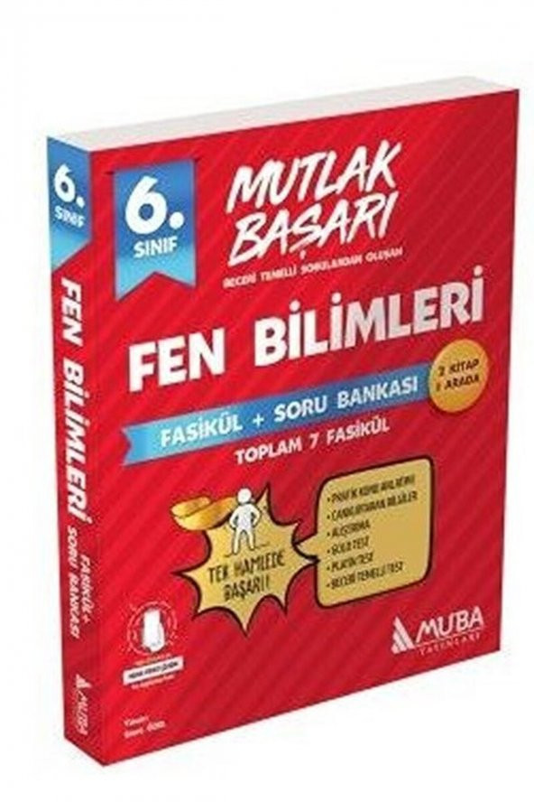 6.Sınıf Mutlak Başarı Fen Bilimleri Fasikül ve Soru Bankası / Muba Yayınları / 9786256516021