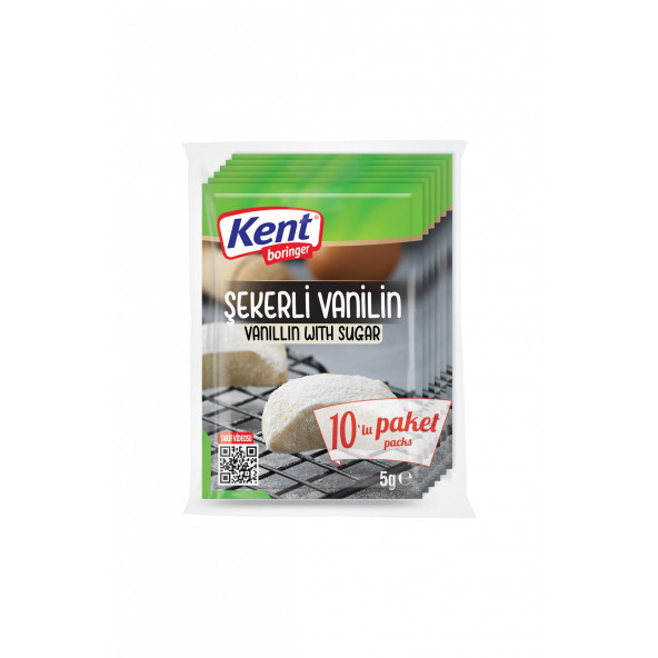 Kent Boringer Şekerli Vanilin 10'lu Ekonomik Paket 5 Gr x 5 Adet - 2