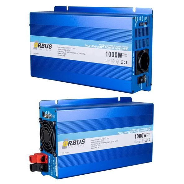 Ayt Orbus 12 Volt 1000 Watt Tam Sinus İnverter 12-220 Dönüştürücü Çevirici - 7