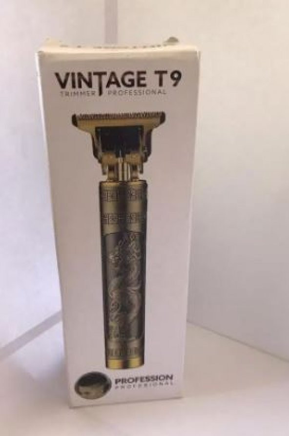 Ayt Vintage T9 Şarjlı Saç Sakal Kesme Makinası Tıraş Makinası 2 Saat Şarj Ömrü 4 Taraklı