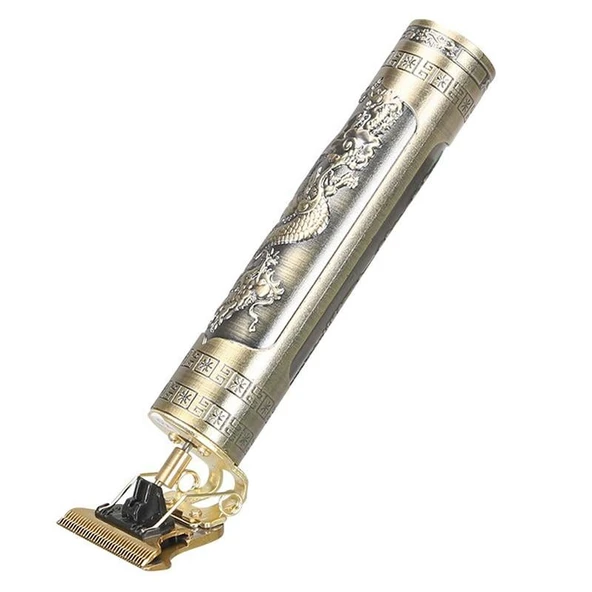 Ayt Vintage T9 Şarjlı Saç Sakal Kesme Makinası Tıraş Makinası 2 Saat Şarj Ömrü 4 Taraklı - 6