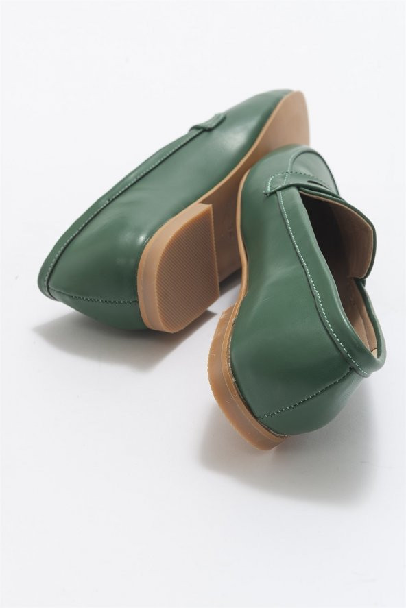 ALEGRA Yeşil Loafer Kadın Ayakkabı - 5