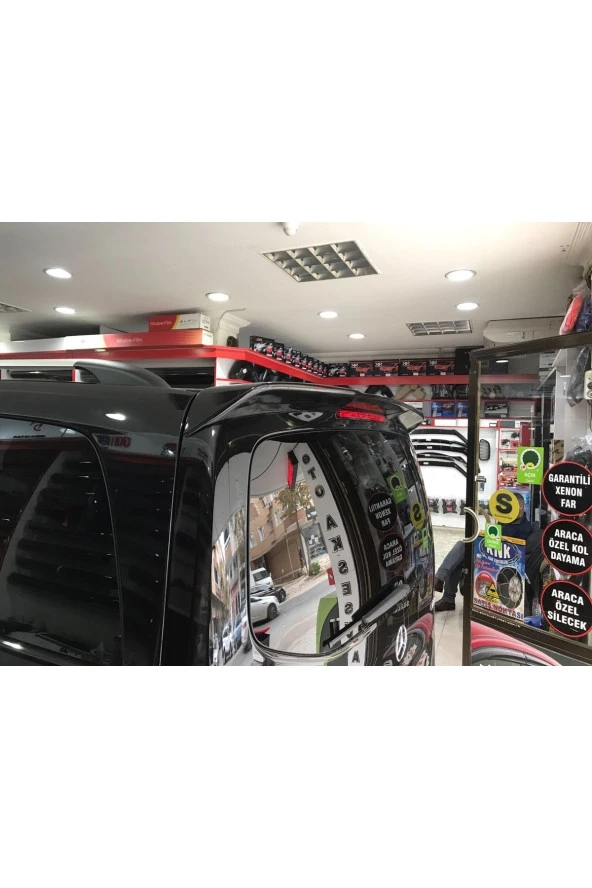 Mercedes Vito Uyumlu Spoiler W447 Piano Black Arka Cam Üstü - 3