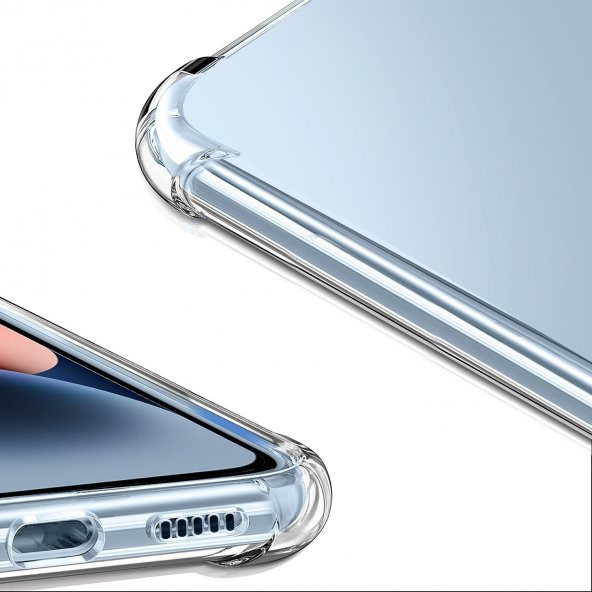 iPhone 14 Pro Max Kılıf Round Seri Köşe Korumalı Şeffaf Silikon Kapak - 2