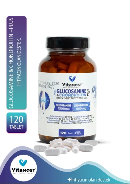 GLUCOSAMINE & CHONDROITIN PLUS 120 TABLET 1500 MG