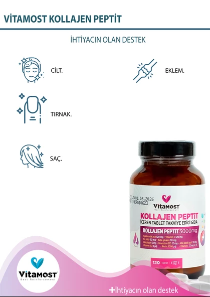 Vitamost Kollajen Peptit 120 TABLET - 3