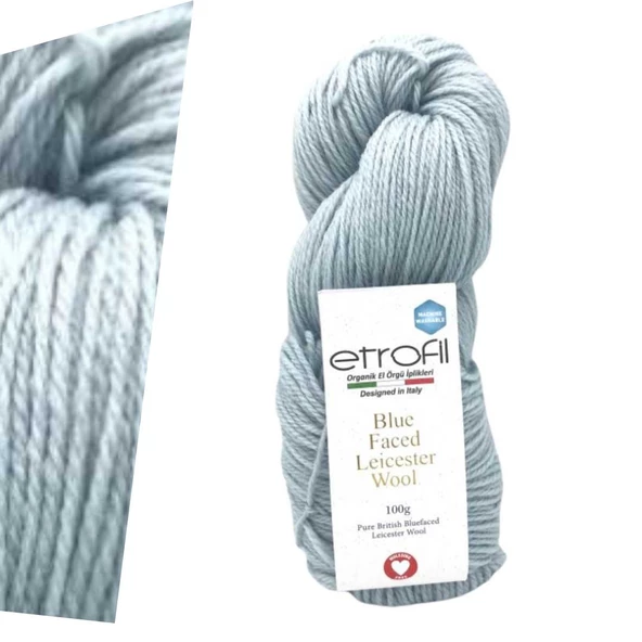 Etrofil Blue Faced Leicester Wool 75180 Pale Grey