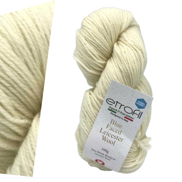 Etrofil Blue Faced Leicester Wool 71023 Natural