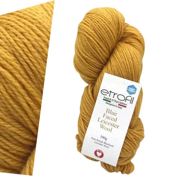 Etrofil Blue Faced Leicester Wool 72131 Mustard