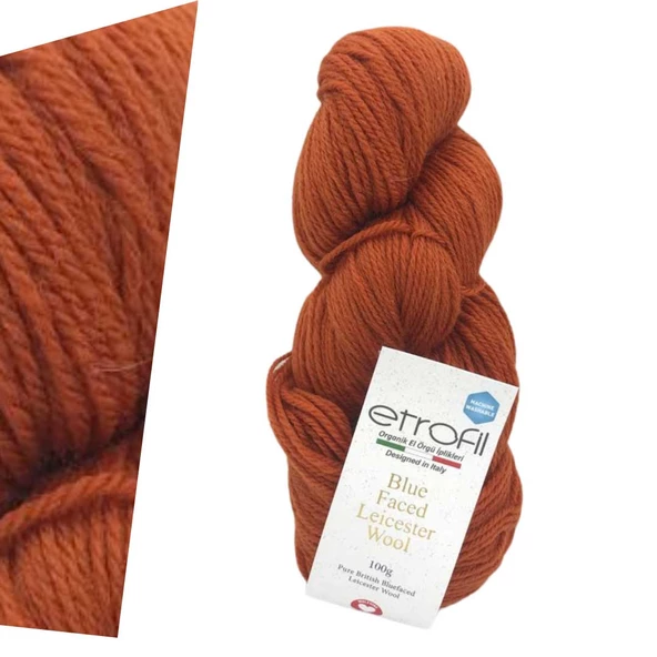 Etrofil Blue Faced Leicester Wool 72132 Burnt Orange