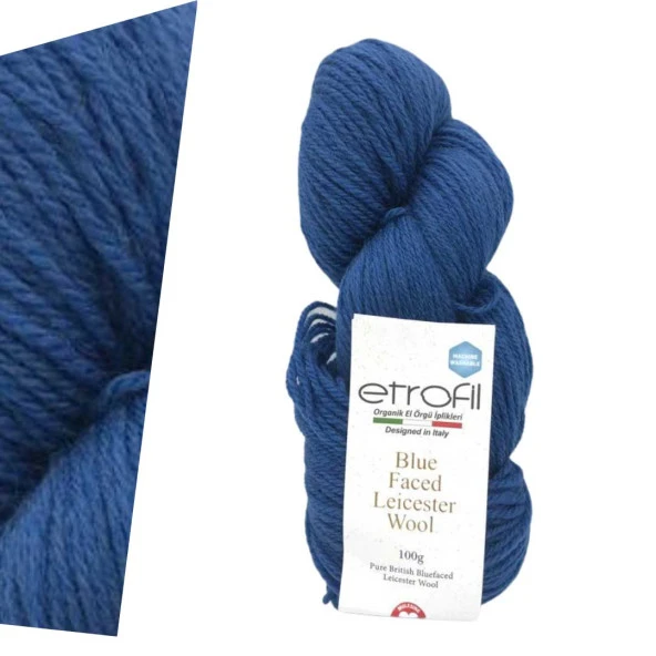Etrofil Blue Faced Leicester Wool 75179 Midnight Blue