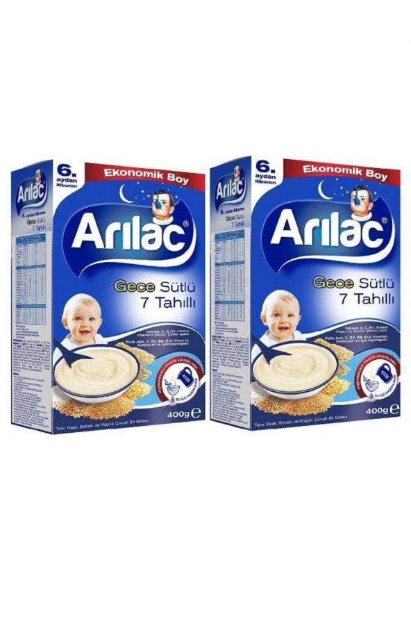 Arılac Gece 7 Tahıllı Ek Gıda 400g 2 Adet