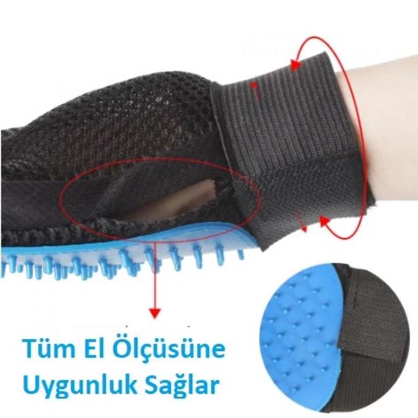 Evcil Hayvan Kedi Köpek Tüy Toplama Eldiveni - 4