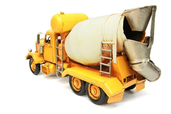 Dekoratif Metal Beton Mikseri Biblo Dekoratif Hediyelik - Resim 4