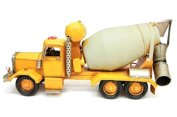 Dekoratif Metal Beton Mikseri Biblo Dekoratif Hediyelik - Resim 5