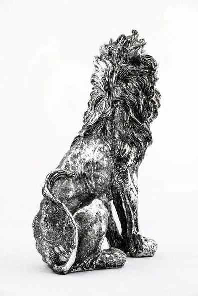 Polyester Dekoratif Aslan Biblo 38 Cm Dekoratif Hediyelik - Resim 2