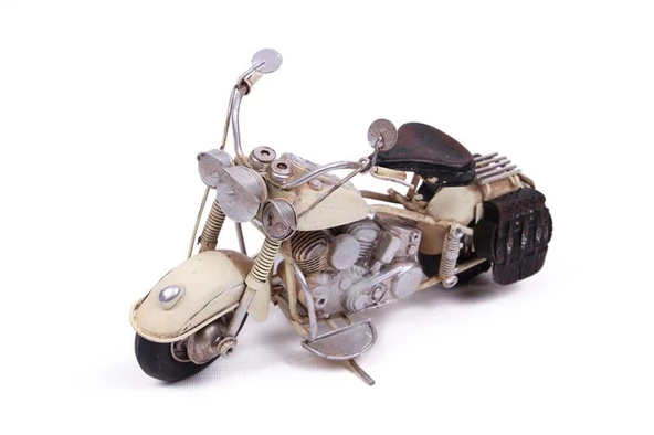 Dekoratif Metal Motosiklet Vintage Dekoratif Ev Ofis Hediyelik - Resim 3