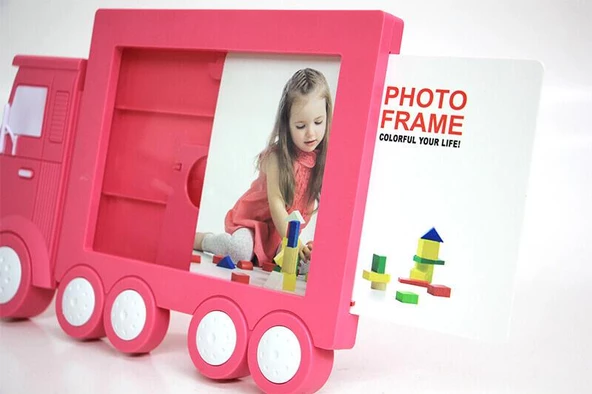 Çerçeve Okul Arabası Duvar Masaüstü Dekoratif Fotoğraf Çerçevesi - 2