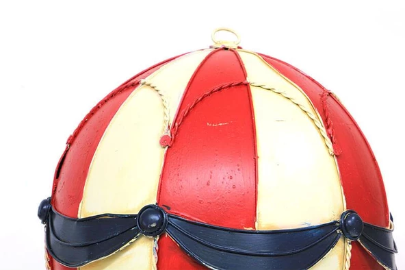 Dekoratif Metal Sıcak Hava Balonu Vintage Biblo Ev Ofis Hediyelik - Resim 4
