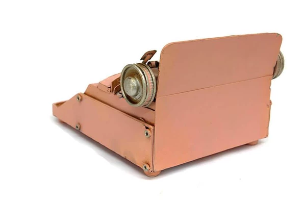 Dekoratif Metal Daktilo Biblo Masaüstü Hediyelik ürün görseli 1