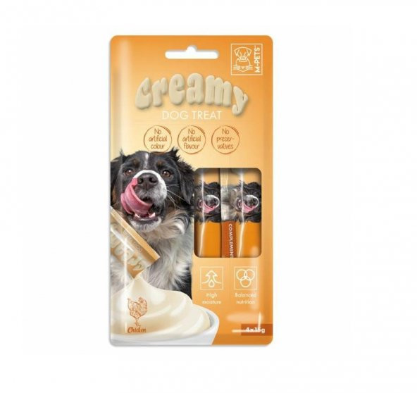 M-Pets Köpek Ödülü Creamy Tavuklu 4 x 15 Gr