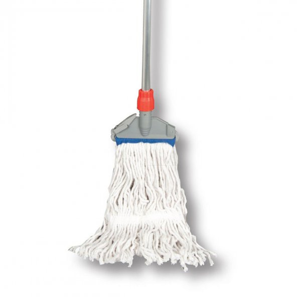 Cod-Ex Dar Yedek Islak Mop Püskül Paspas Başlığı - Pamuklu - Beyaz - 17 Cm. - 450 Gr. - 3 Adet - 3
