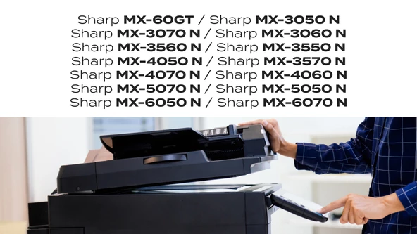 Sharp MX-60GT Toner Tozu ve Çip - Mavi / MX-3050/3550/4050/5050 - Resim 3