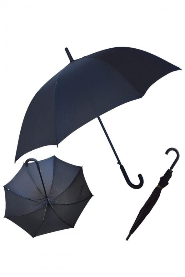 Protokol Şemsiyesi Lux Clasıc Siyah Erkek Baston Şemsiye