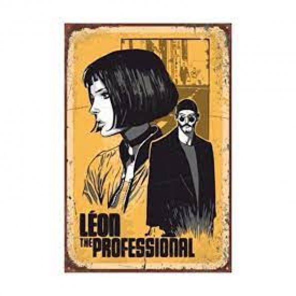 Leon The Professional Sinema Retro Vintage Ahşap Poster 10*15 Cm