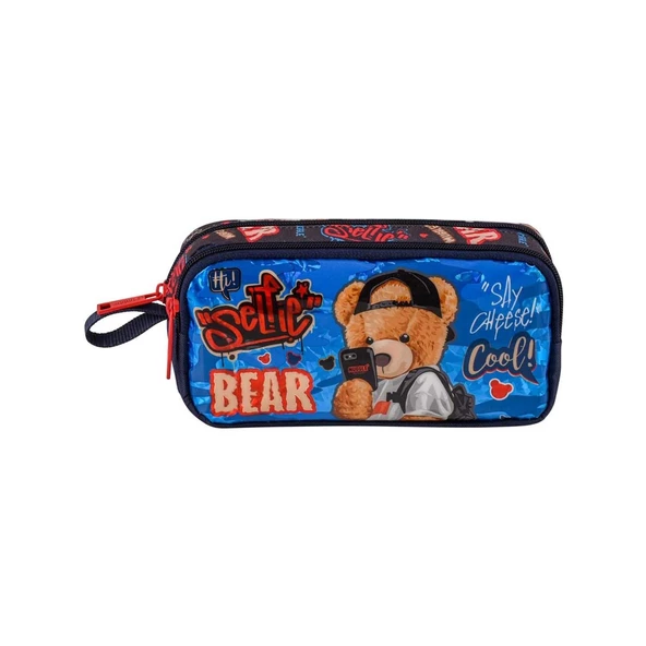 Muggle Kalem Çantası Cool Bear İki Bölmeli Kalem Çantası