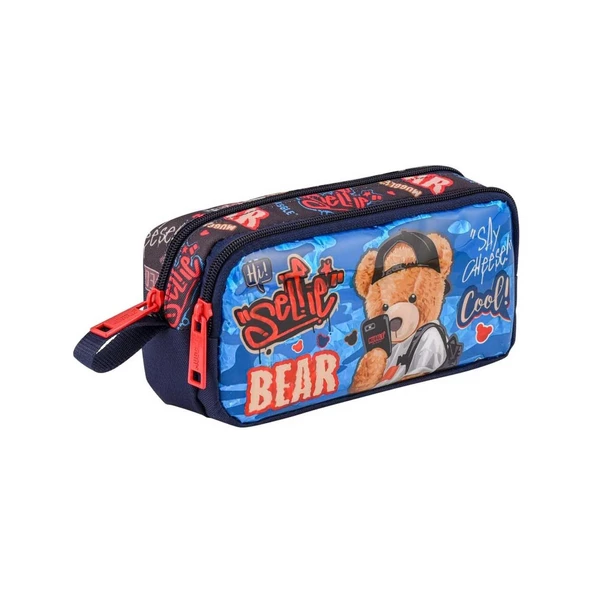 Muggle Kalem Çantası Cool Bear İki Bölmeli Kalem Çantası - 2