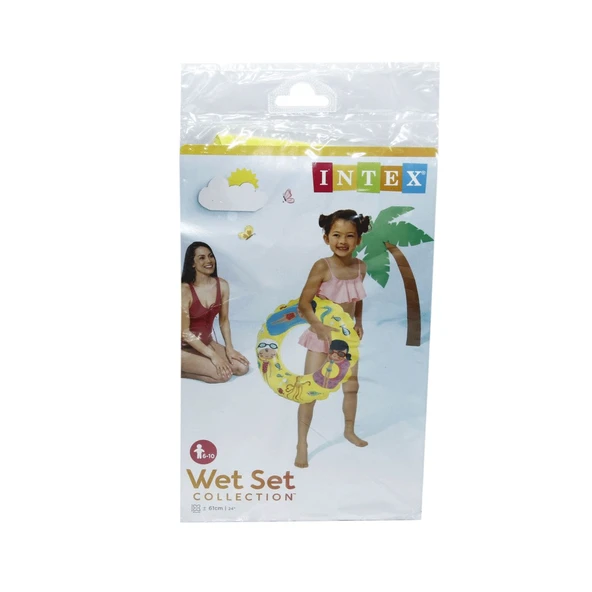 IS59242 Şeffaf Baskılı Simit 61 cm - 1 Adet Stokta Olan Gönderilir - 2