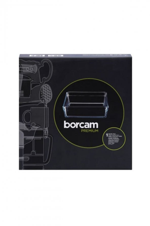Paşabahçe premium borcam kare tepsi - 2 li servis fırın tepsisi 59304 - 3