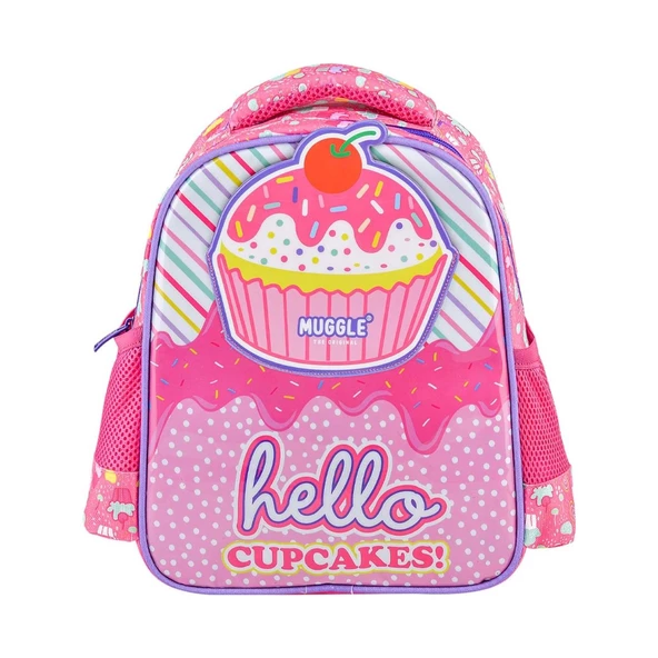 Muggle Anaokulu Çantası Cup Cake Pembe Anaokulu Sırt Çantası
