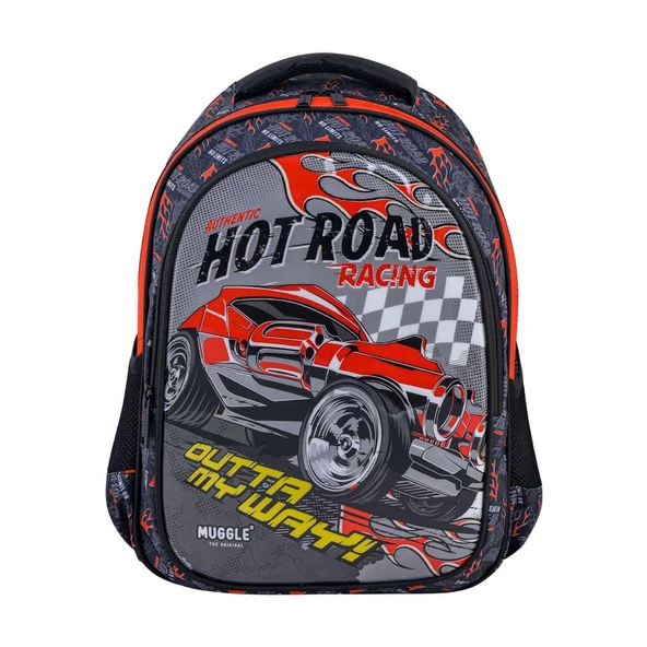 Muggle Okul Çantası Hot Roat Siyah Erkek Çocuk İlkokul Sırt Çantası ürün görseli