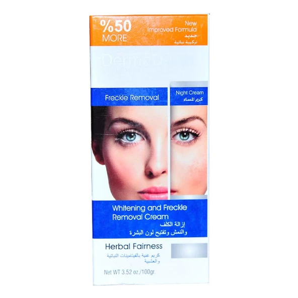 Dermaderm Bitkisel Cilt Yüz Beyazlatıcı Gece Leke Kremi 100GR - 3