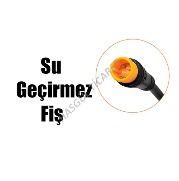 Hsgl E-bike Elektrikli Bisiklet Güç Kolu Gaz Kolu 300X 3pin 190cm kablo ELK 010 - 3
