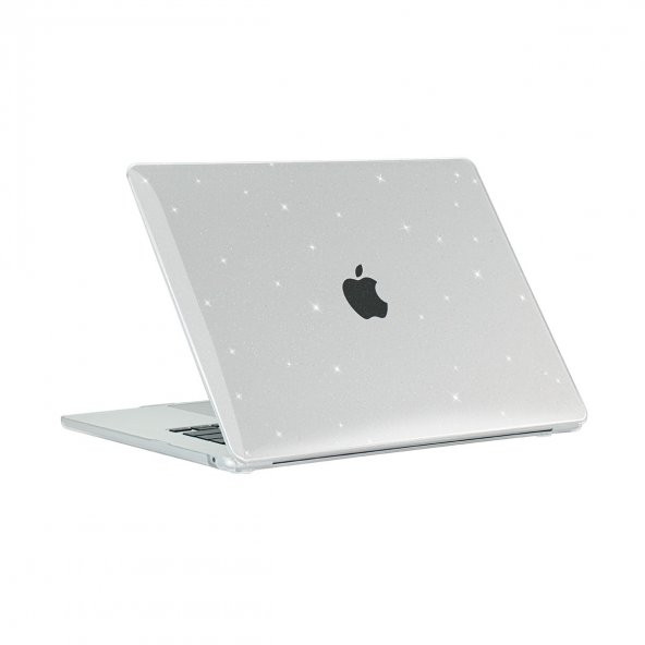 KNY Apple Macbook 15 inç Air 2023 M2 A2941 İçin Msoft AllStar Ön Arka Koruyucu Kapak Şeffaf