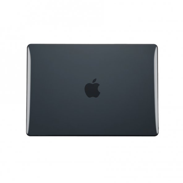 KNY Apple Macbook 15 inç Air 2023 M2 A2941 İçin Msoft Kristal Ön Arka Koruyucu Kapak Siyah - 5