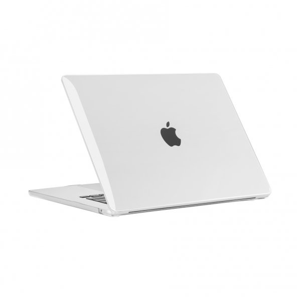 KNY Apple Macbook 15 inç Air 2023 M2 A2941 İçin Msoft Kristal Ön Arka Koruyucu Kapak Şeffaf