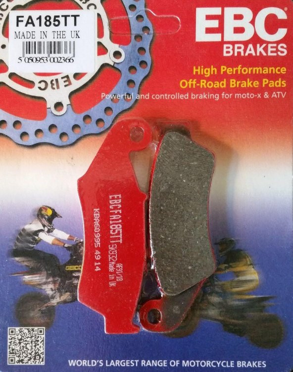 Ebc Fa185Tt 2000-2007 Honda XR 650 R Uyumlu Ön Fren Balatası (Abs siz) Karbon Balata
