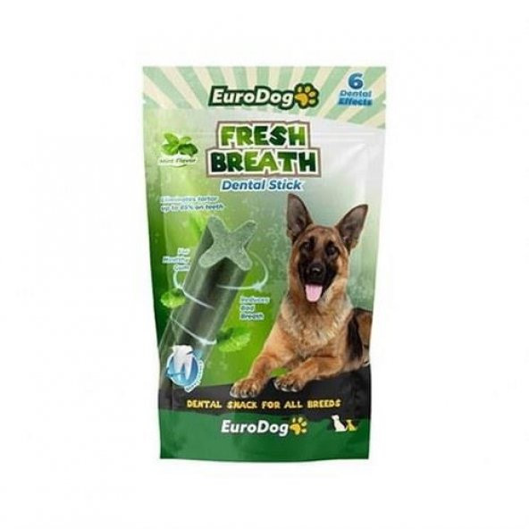 Euro Dog Fresh Breath Naneli Çubuk Köpek Ödül Maması 100 Gr.
