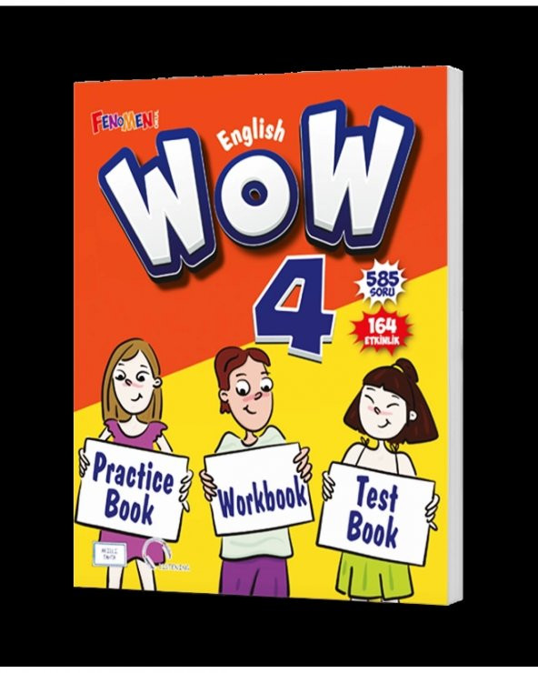 4. Sınıf  Fenomen WOW 4 PRACTICE BOOK + WORKBOOK + TEST BOOK