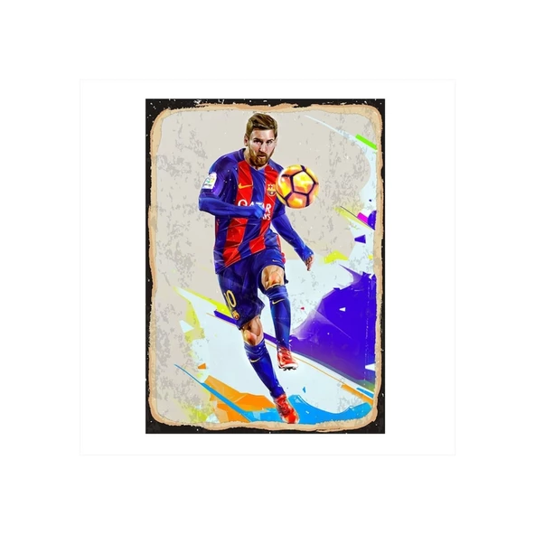 Lionel Messi Ahşap Poster 10*15 Cm