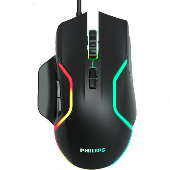 Philips G515 2400 Dpi 8 Tuşlu Rgb Ledli Kablolu Mouse Philips